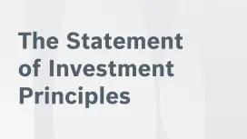 The Statement of Investment Principles 