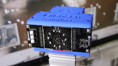 Mini robot with microphones