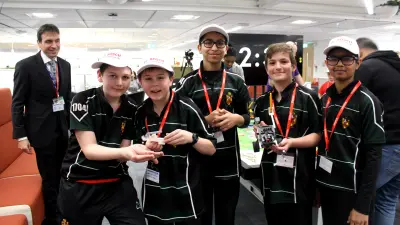 Watford Grammar School Team 2 – ‘Ted’ – winners of the Core Value Award