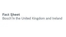 Bosch UK Fact Sheet 2022