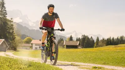 man on a bike